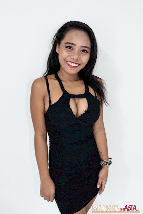 hot asian girl in tight black dress